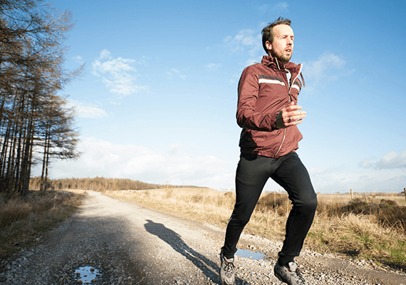 Healthy adult jogging to represent preventive care and annual physical exams at Fairmont Family Practice in La Porte, TX.