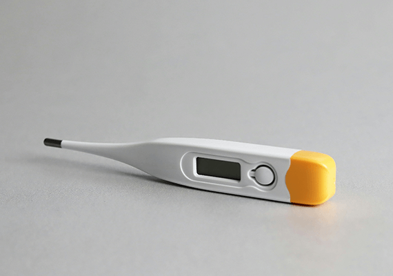 Thermometer representing fever management services at Fairmont Family Practice in La Porte, TX.