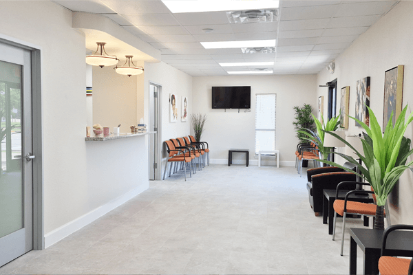 Modern family practice office with no waiting at Fairmont Family Practice in La Porte, TX.